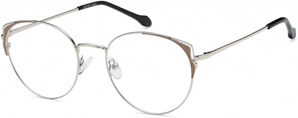 Di Caprio DC183 Eyeglasses, Silver Tan