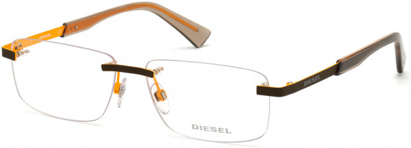 Diesel DL5352 Eyeglasses, 049 - Matte Dark Brown
