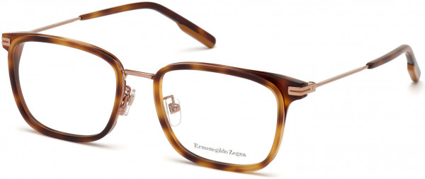 Ermenegildo Zegna EZ5178-D Eyeglasses, 052 - Shiny Classic Havana, Shiny Light Bronze, Vicuna
