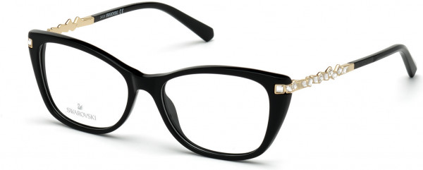 Swarovski SK5343 Eyeglasses, 001 - Shiny Black