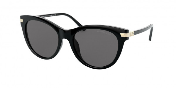 Michael Kors MK2112U BAR HARBOR Sunglasses, 333287 BAR HARBOR BLACK DARK GREY SOL (BLACK)
