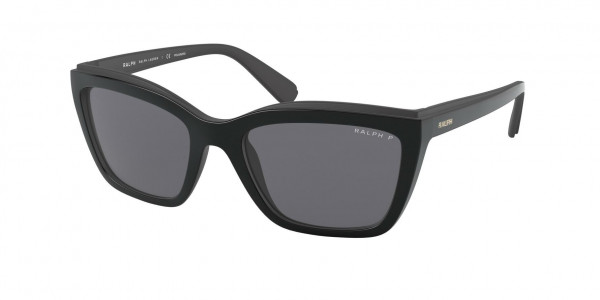 Ralph RA5263 Sunglasses, 500181 SHINY BLACK & MATTE BLACK POLA (BLACK)