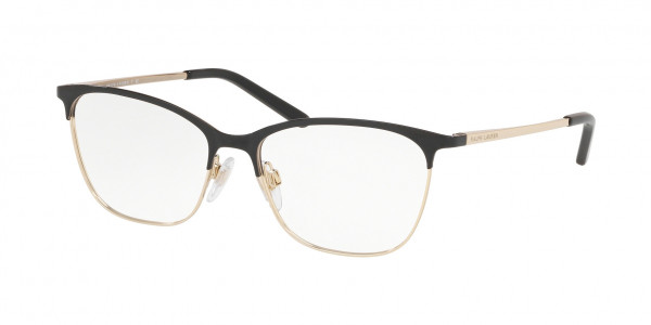 Ralph Lauren RL5104 Eyeglasses, 9375 SHINY BLACK ON PALE GOLD (BLACK)