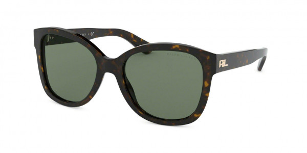 Ralph Lauren RL8180 Sunglasses, 500371 SHINY DARK HAVANA GREEN (TORTOISE)
