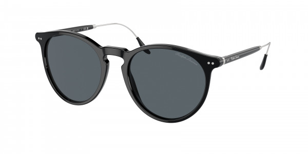 Ralph Lauren RL8181P Sunglasses, 6143R5 BLACK BLUE (BLACK)