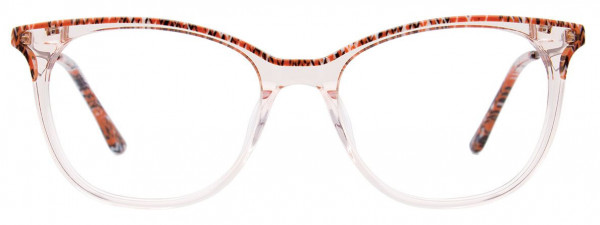 Takumi TK1121 Eyeglasses, 010 - Brown Marbled & Crystal Light Brown