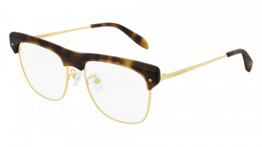 Alexander McQueen AM0237O Eyeglasses, 002 - GOLD