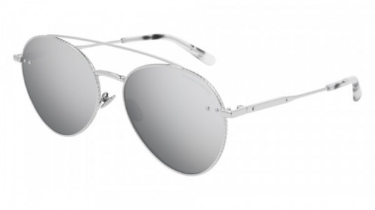 Bottega Veneta BV0258S Sunglasses, 002 - SILVER with SILVER lenses