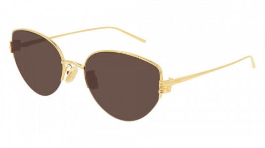 Boucheron BC0090S Sunglasses, 002 - GOLD with BROWN lenses