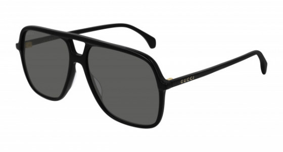 Gucci GG0545S Sunglasses, 001 - BLACK with GREY lenses