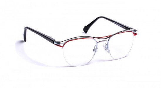 J.F. Rey JF2878 Eyeglasses, WHITE / BLACK / RED (1000)