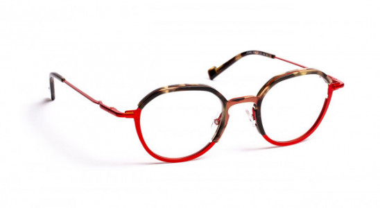 J.F. Rey JF2892 Eyeglasses, CAVIAR / SATIN RED (0530)
