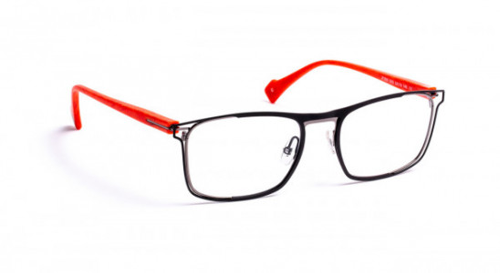 J.F. Rey JF2890 Eyeglasses, SATINED BLACK / SHINY RUTHENIUM (0005)