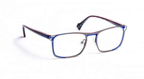 J.F. Rey JF2890 Eyeglasses, SHINY RUTHENIUM / BLUE (0520)