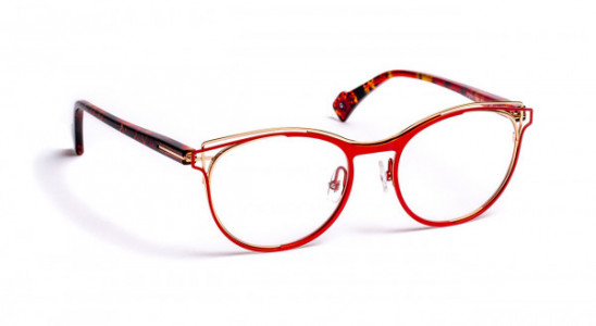 J.F. Rey JF2888 Eyeglasses, SATINED RED / SHINY PINK GOLD (3085)