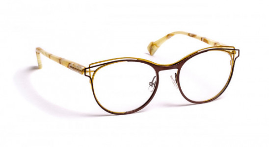 J.F. Rey JF2888 Eyeglasses, SATINED BROWN / BRUSHED GOLD (9050)