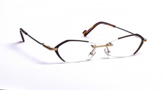 J.F. Rey JF2854-AF Eyeglasses, AF  SATINED BLACK / PINK GOLD SATINED (0055)