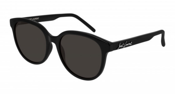 Saint Laurent SL 317 Sunglasses, 001 - BLACK with BLACK lenses