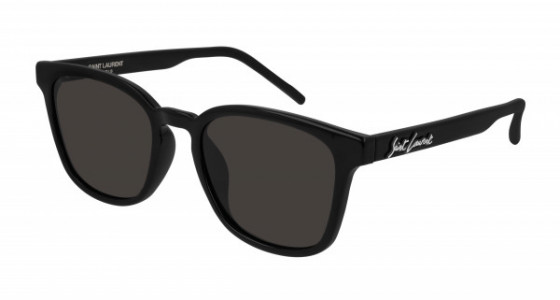 Saint Laurent SL 327/K Sunglasses, 001 - BLACK with BLACK lenses