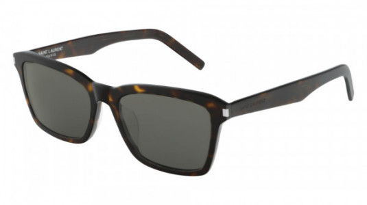 Saint Laurent SL 283/F SLIM Sunglasses, 002 - HAVANA with GREY lenses