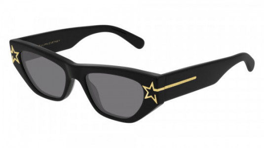 Stella McCartney SC0209S Sunglasses, 001 - BLACK with GREY lenses