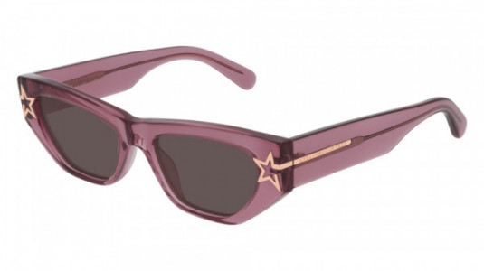 Stella McCartney SC0209S Sunglasses, 003 - BURGUNDY with VIOLET lenses