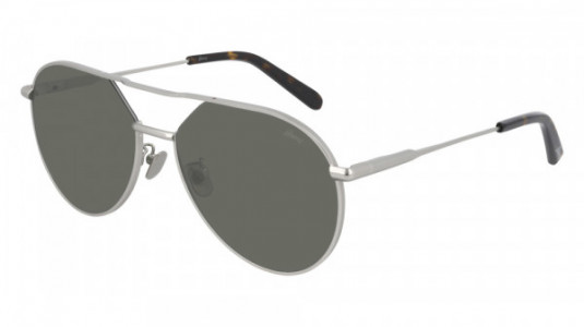 Brioni BR0066S Sunglasses, 001 - SILVER with GREEN lenses