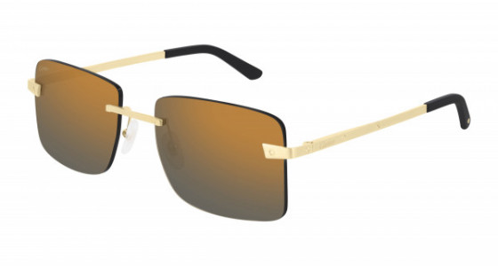 Cartier CT0033RS Sunglasses, 001 - GOLD with GREY lenses