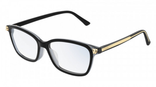 Cartier CT0206OA Eyeglasses, 001 - BLACK