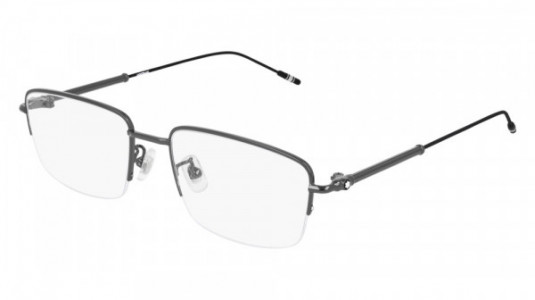 Montblanc MB0061OA Eyeglasses, 001 - RUTHENIUM