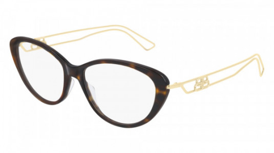 Balenciaga BB0067O Eyeglasses, 002 - GOLD