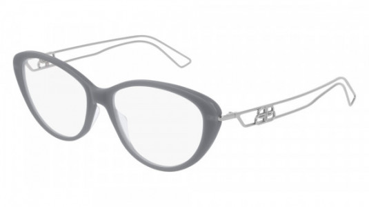Balenciaga BB0067O Eyeglasses, 004 - RUTHENIUM