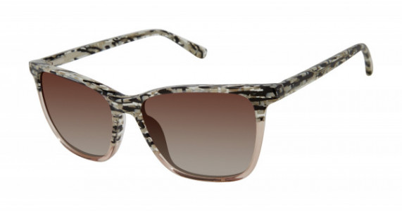 L.A.M.B. LA568 Sunglasses, Black / Blush (BLK)