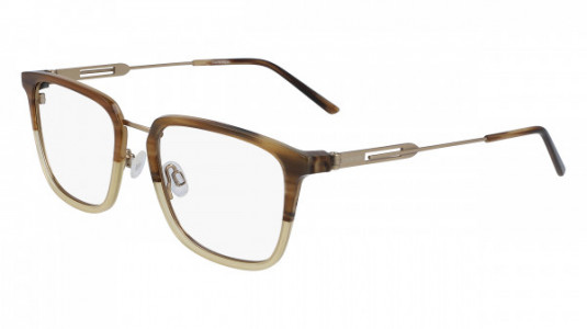 Calvin Klein CK19718F Eyeglasses, (223) BROWN HORN/AMBER GRADIENT