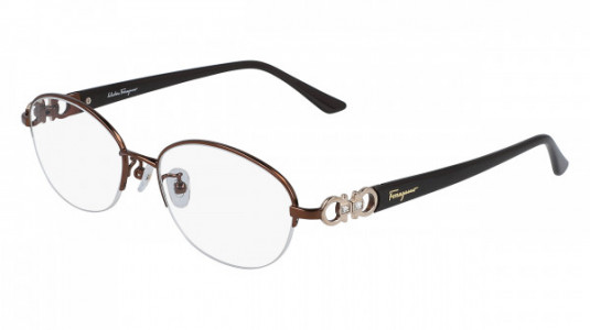 Ferragamo SF2539RA Eyeglasses, (603) SHINY BORDEAUX