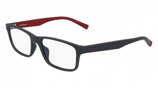 Ferragamo SF2848 Eyeglasses, (084) MATTE DARK/GREY RED