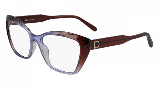 Ferragamo SF2854 Eyeglasses, (546) VIOLET BROWN GRADIENT