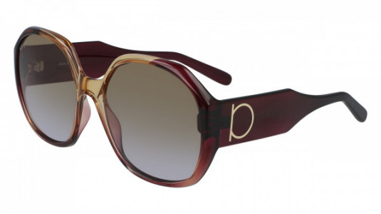 Ferragamo SF943S Sunglasses, (212) WINE CARAMEL