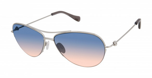 Tura by Lara Spencer LS518 Sunglasses, Silver (SIL)