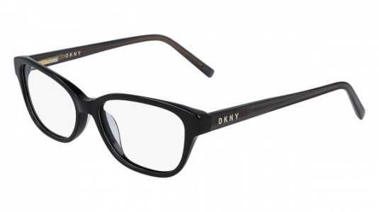 DKNY DK5011 Eyeglasses, (001) BLACK WITH BLACK TEMPLE