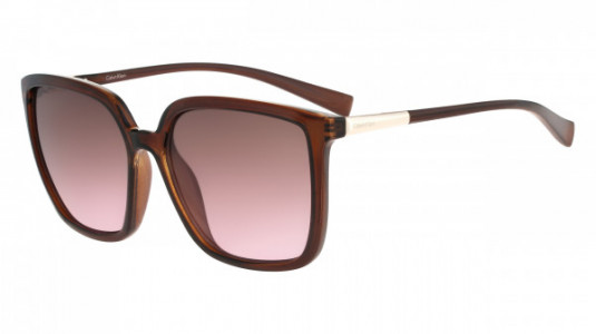 Calvin Klein R717S Sunglasses, (210) SHINY CRYSTAL BROWN