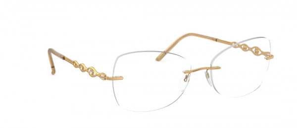 Silhouette Sparkling Diva GK Eyeglasses, 7580 Gold / Crystal
