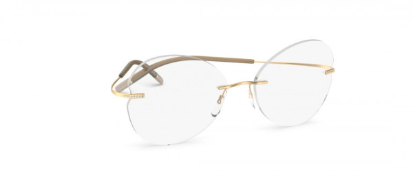 Silhouette TMA The Icon Gold Edition ID Eyeglasses, 7520 Gold / Crystal