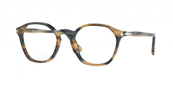 Persol PO3238V Eyeglasses, 1049 STRIPED BROWN GREY