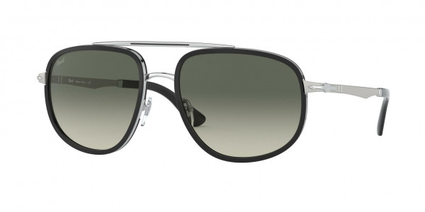 Persol PO2465S Sunglasses, 518/71 SILVER & BLACK GRADIENT GREY (BLACK)