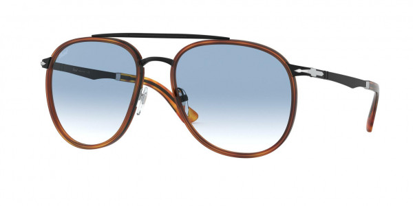 Persol PO2466S Sunglasses, 10913F BLACK/HAVANA