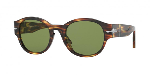Persol PO3230S Sunglasses, 938/52 STRIPPED GREEN