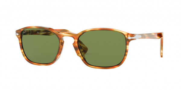 Persol PO3234S Sunglasses, 105052 BROWN STRIPPED YELLOW