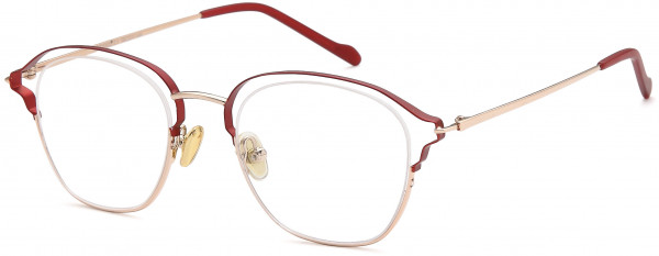 AGO AGO 1023 Eyeglasses, 01-Red/Gold