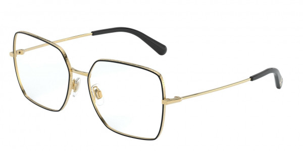 Dolce & Gabbana DG1323 Eyeglasses, 1334 GOLD/BLACK (BLACK)